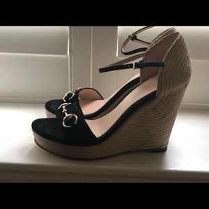 Gucci Platform Wedge Espadrilles - NIB